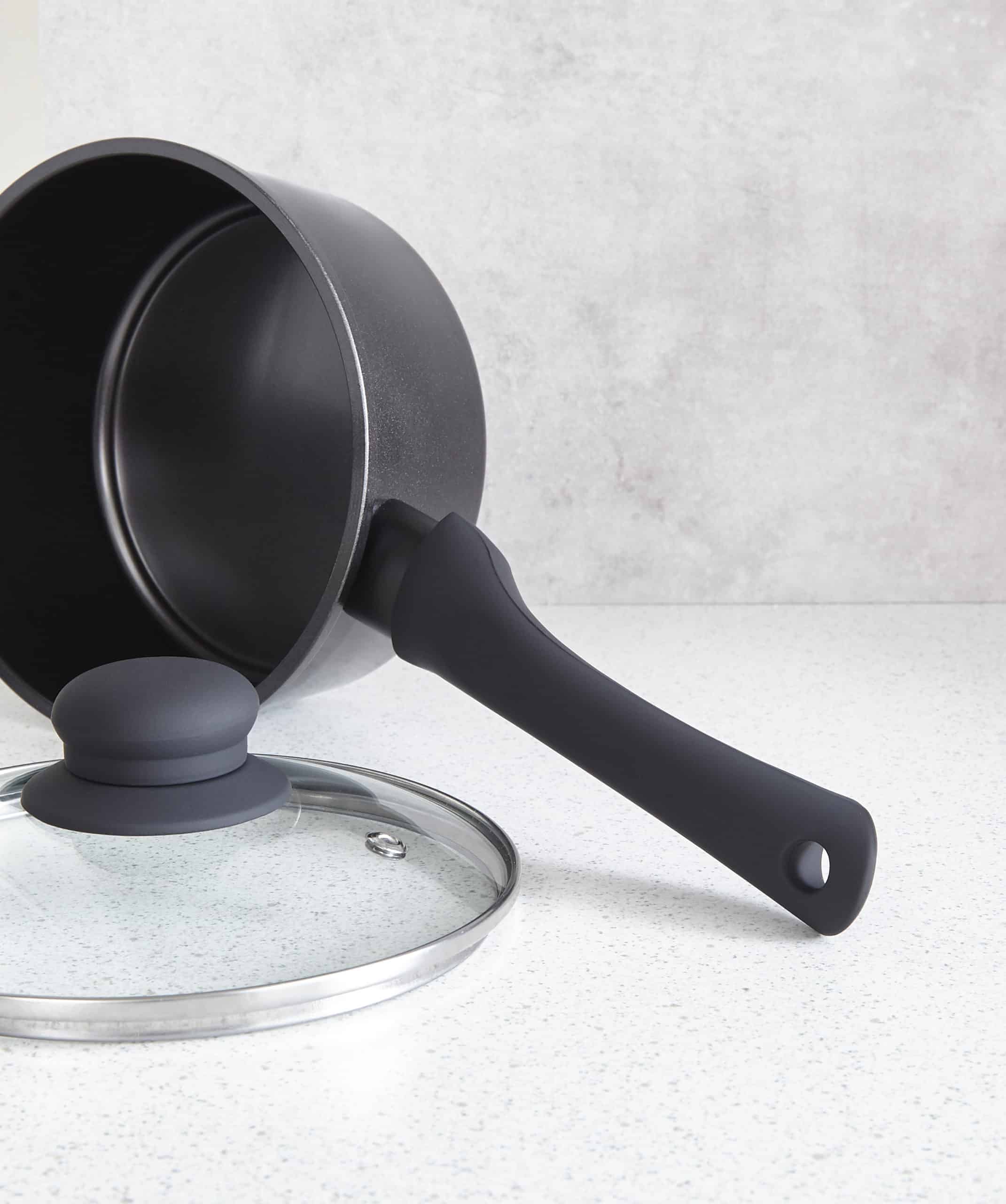 5pc Black Carbon Steel Cookware Set