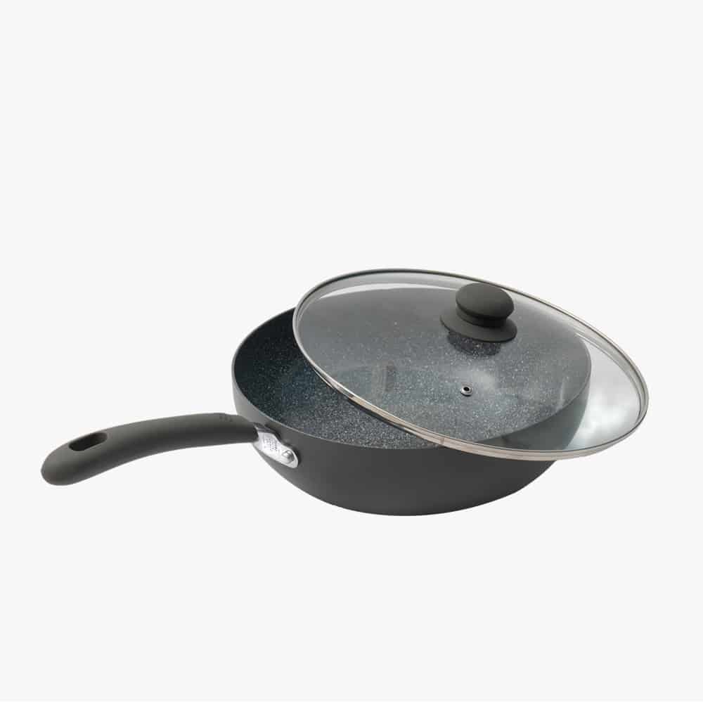 Durastone Grey Wok with lid