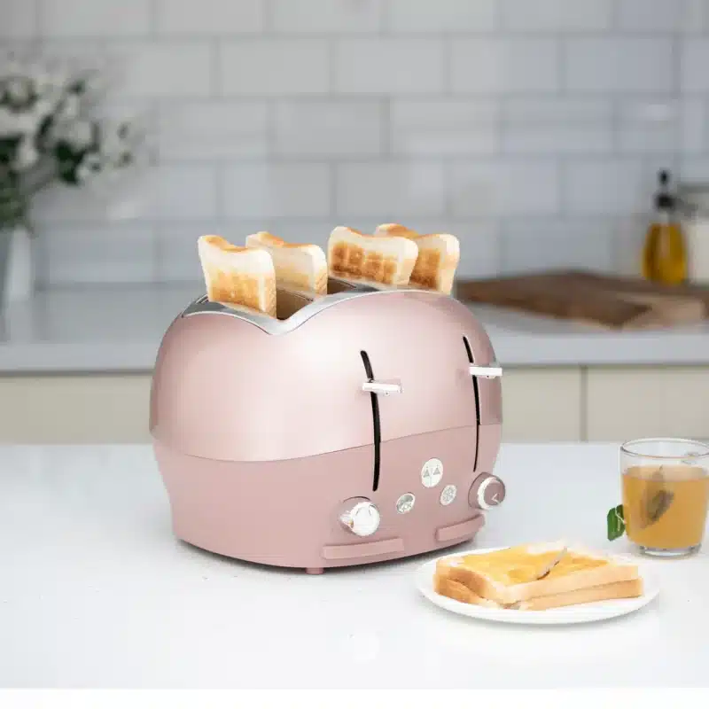 4-Slice Rose Gold Pink Funky Toaster