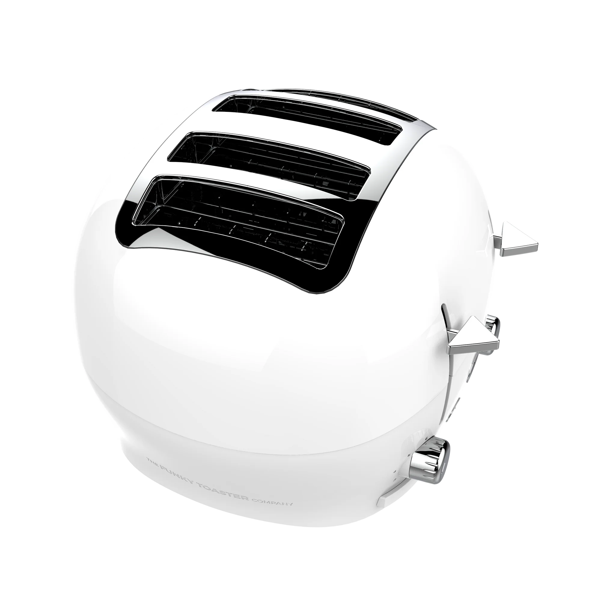 4-Slice White Funky Toaster